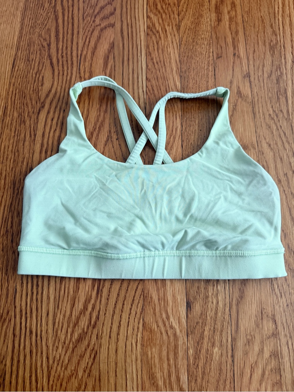 Lululemon athletic light green workout sports bra 6